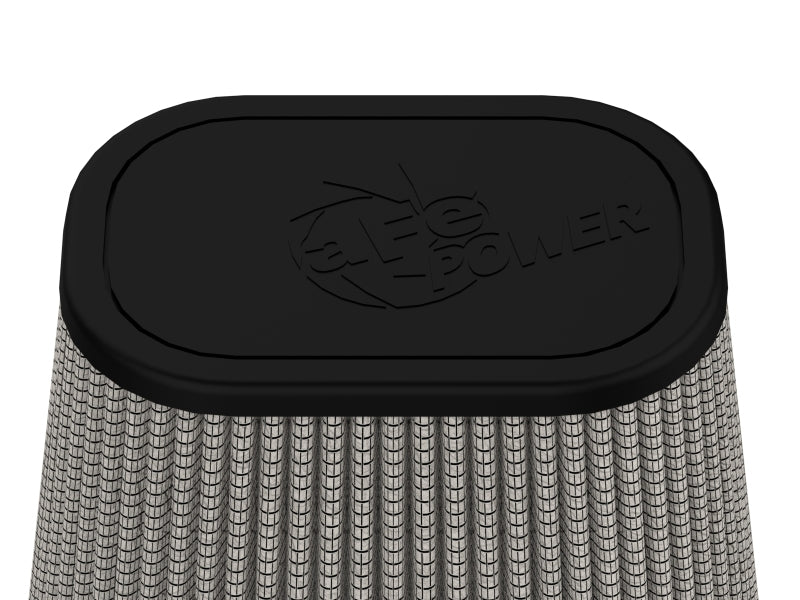 aFe Magnum FLOW Pro DRY S Air Filter 4in F (7-3/4x6-1/2)in B (5-3/4x3-3/4)in T x 7in H aFe Air Filters - Universal Fit