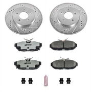 Power Stop 11-14 Ford Mustang Rear Z26 Street Warrior Brake Kit PowerStop Brake Kits - Performance D&S