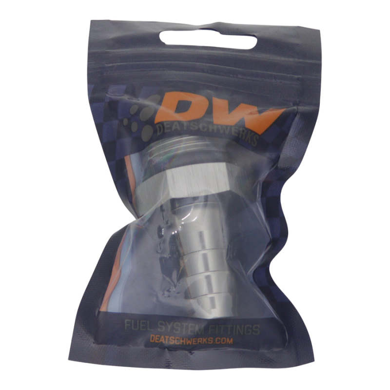 DeatschWerks 10AN ORB Male to 1/2in Male Triple Barb Fitting (Incl O-Ring) - Anodized DW Titanium DeatschWerks Fittings