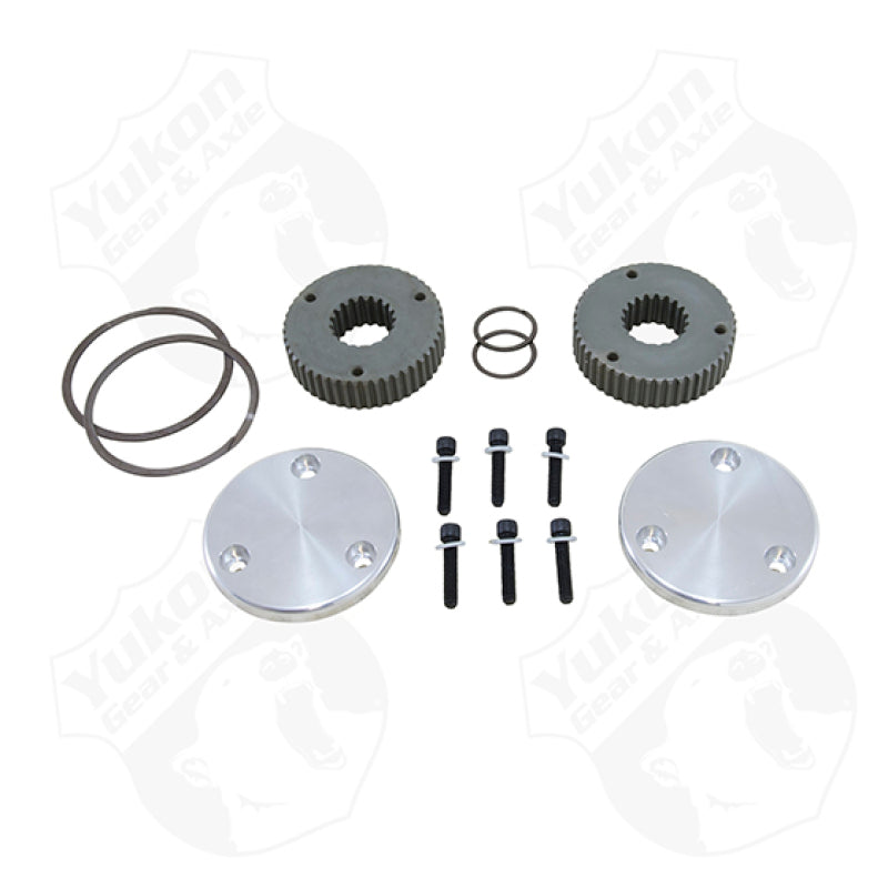 Yukon Gear Hardcore Drive Flange Kit For Dana 44 / 19 Spline Outer Stubs. Non-Engraved Caps Yukon Gear & Axle Differential Install Kits