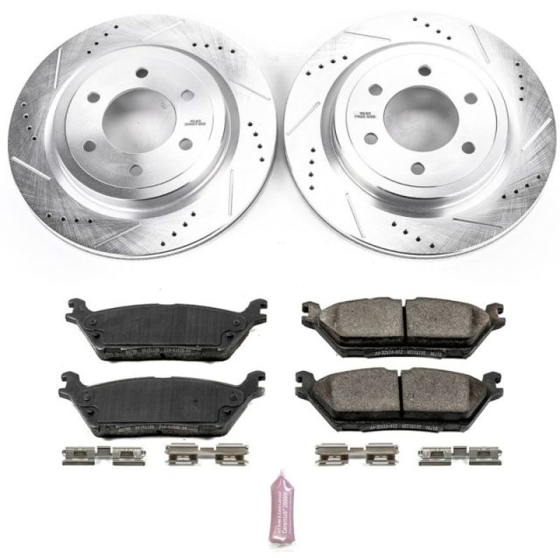 Power Stop 2018 Ford Expedition Rear Z23 Evolution Sport Brake Kit PowerStop Brake Kits - Performance D&S