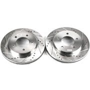 Power Stop 97-03 Ford F-150 Front Evolution Drilled & Slotted Rotors - Pair PowerStop Brake Rotors - Slot & Drilled