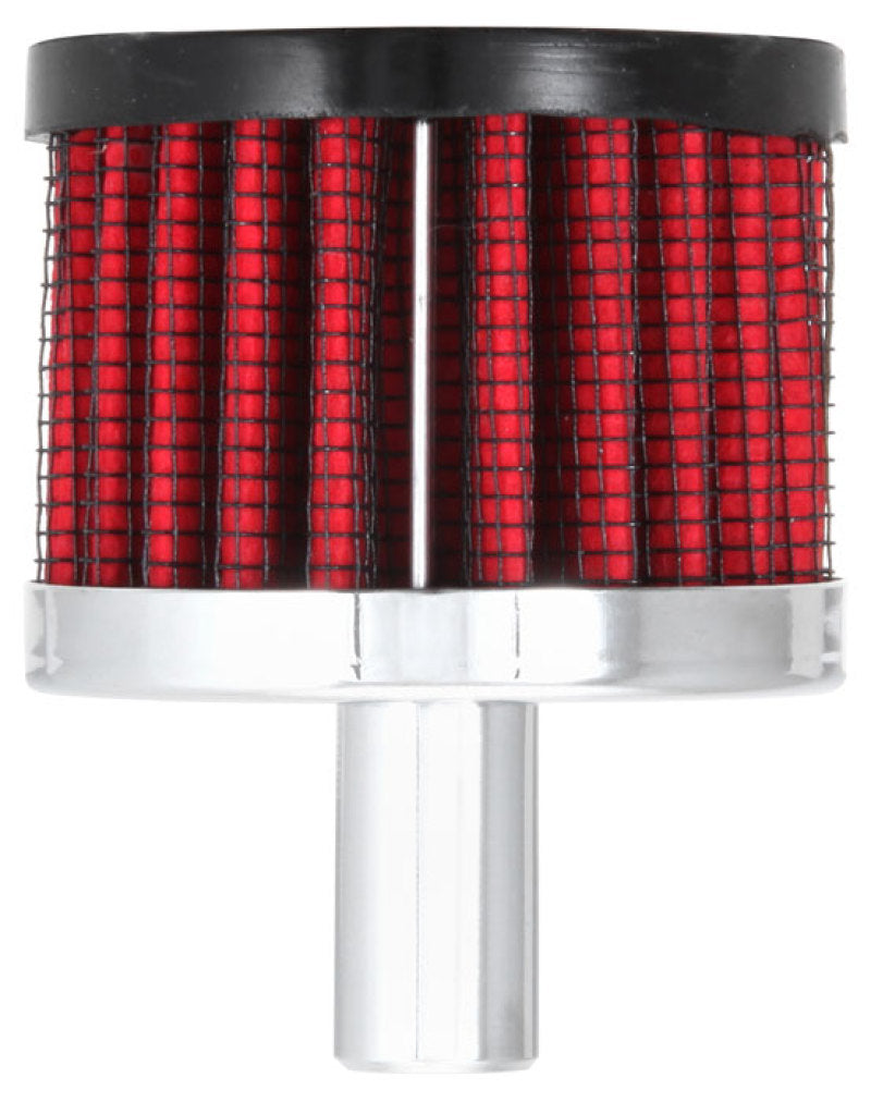 K&N Steel Base Crankcase Vent Filter .5in Vent OD x 2in OD x 1.5in Height K&N Engineering Air Filters - Universal Fit