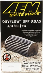 AEM Dryflow Conical Air Filter 2.75in Flange ID / 6in Base OD / 5.125in Top OD / 9.125in Height AEM Induction Air Filters - Universal Fit