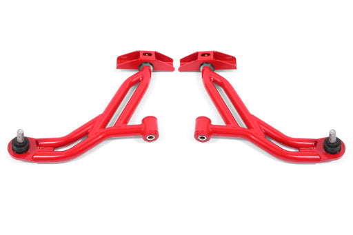 BMR Suspension 05-14 Ford Mustang Lower A-Arms - Red - Non-Adjustable BMR Suspension Control Arms