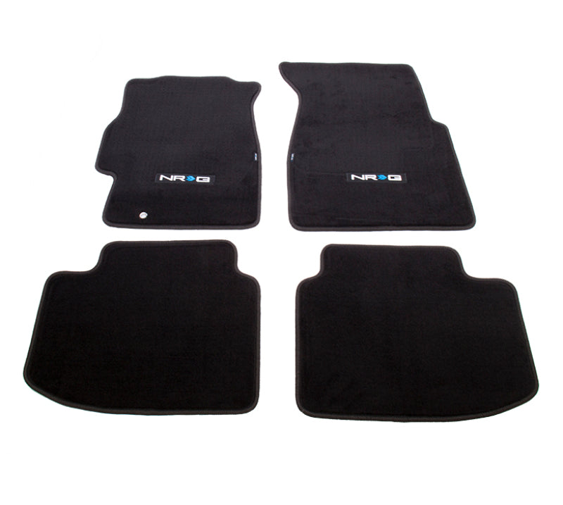 NRG Floor Mats - 96-00 Honda Civic 2DR &3DR (NRG Logo) - 4pc. NRG Floor Mats Carpeted