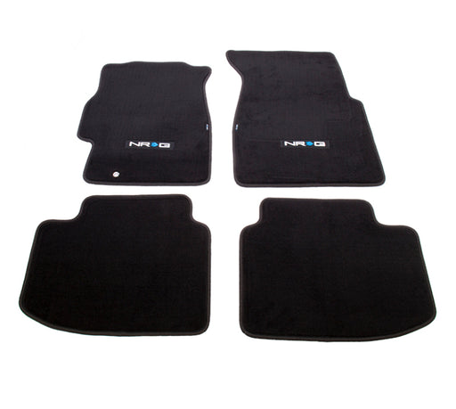 NRG Floor Mats - 96-00 Honda Civic 2DR &3DR (NRG Logo) - 4pc. NRG Floor Mats Carpeted