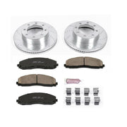 Power Stop 13-16 Ford F-450 Super Duty Front Z23 Evolution Brake Kit PowerStop Brake Rotors - Slot & Drilled