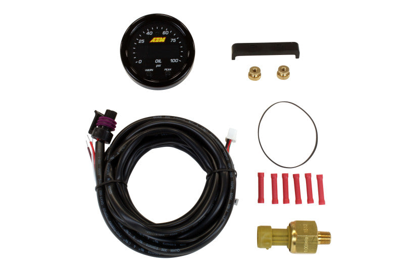 AEM X-Series Pressure 0-100psi Gauge Kit AEM Gauges