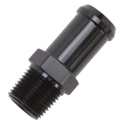 Edelbrock Hose End Straight 3/8In NPT to 5/8In Barb Black Anodize Edelbrock Fittings