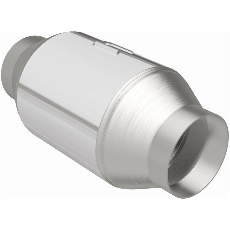 MagnaFlow Premium High Flow Metallic Converter 4in OD - 2.5in In / 2.5in Out Magnaflow Catalytic Converter Universal
