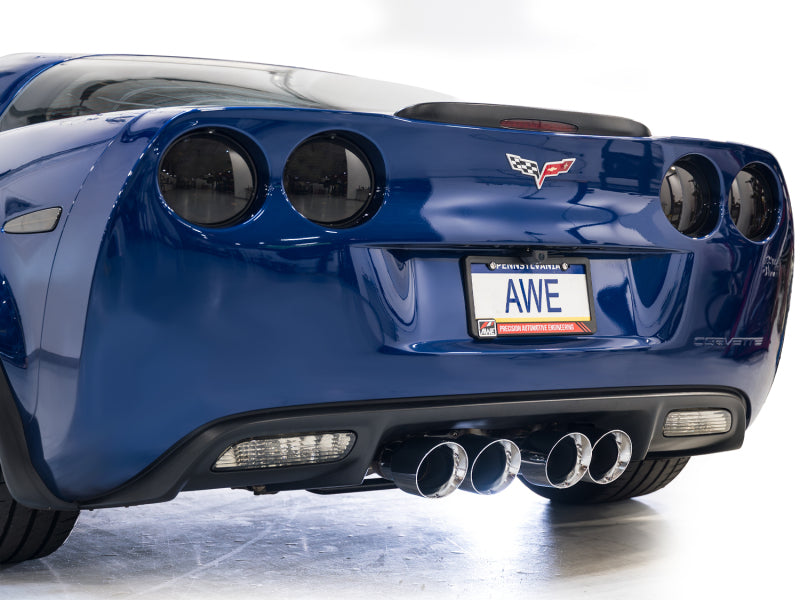 AWE Tuning C6 Chevrolet Corvette Z06/ZR1 Touring Edition Axle-Back Exhaust w/ Chrome Silver Tips AWE Tuning Axle Back
