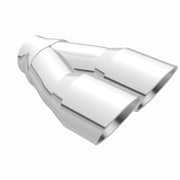 MagnaFlow Double Wall 3in Dual Round Polished Tip 2.25in Inlet Magnaflow Catalytic Converter Universal