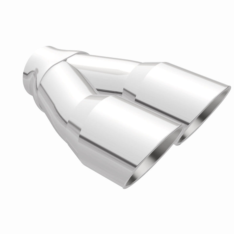 MagnaFlow Double Wall 3in Dual Round Polished Tip 2.25in Inlet Magnaflow Catalytic Converter Universal