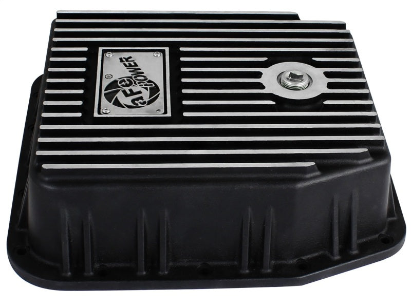 aFe Transmission Pan (Black); Ford Trucks 94-08 AODE aFe Diff Covers