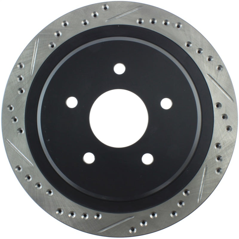 StopTech 97-10 Chevy Corvette Slotted & Drilled Rear Right Rotor Stoptech Brake Rotors - Slot & Drilled