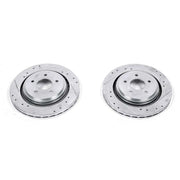 Power Stop 06-09 Cadillac XLR Rear Evolution Drilled & Slotted Rotors - Pair PowerStop Brake Rotors - Slot & Drilled