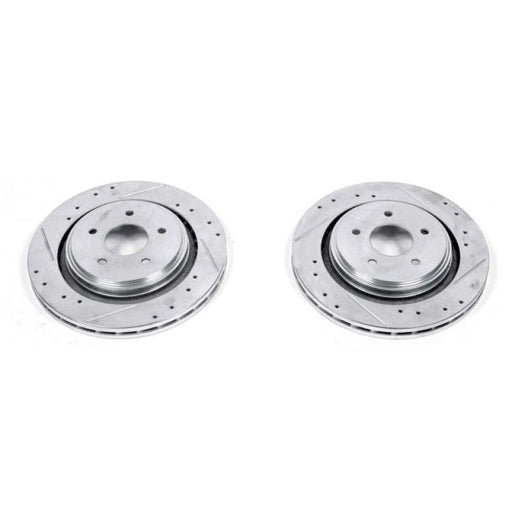 Power Stop 06-09 Cadillac XLR Rear Evolution Drilled & Slotted Rotors - Pair PowerStop Brake Rotors - Slot & Drilled