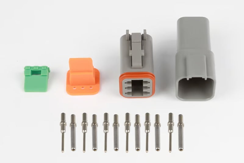 Haltech Matching Set of Deutsch DT-6 Connectors 13 Amp Plug & Pins Haltech Wiring Connectors