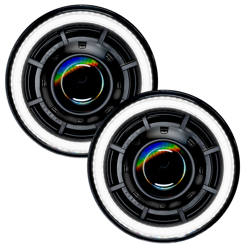 Oracle Oculus 7in Bi-LED Projector Headlights for Jeep Wrangler JK - 6000K ORACLE Lighting Headlights