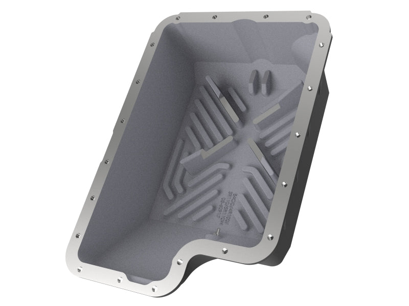 aFe Transmission Pan (Black); Ford Diesel Trucks 03-10 V8-6.0/6.4L (td) aFe Diff Covers