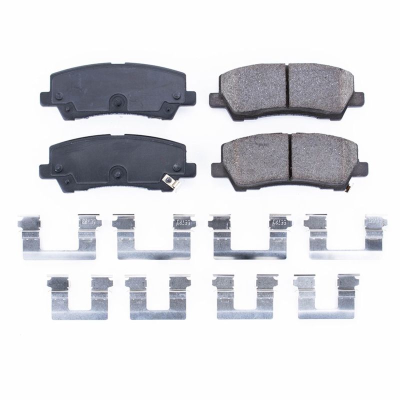 Power Stop 15-19 Ford Mustang Rear Z17 Evolution Ceramic Brake Pads w/Hardware PowerStop Brake Pads - OE
