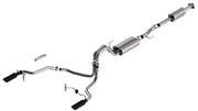 Borla F-150 2021 5.0L 4dr CC SB EC STB Lariat/KR/Pltm/LTD 3/2.25 SRE Cat-Back Touring Black CHR Tips Borla Catback
