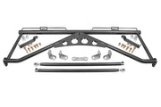BMR 15-20 Ford Mustang Harness Bar - Black Hammertone BMR Suspension Harness Bars