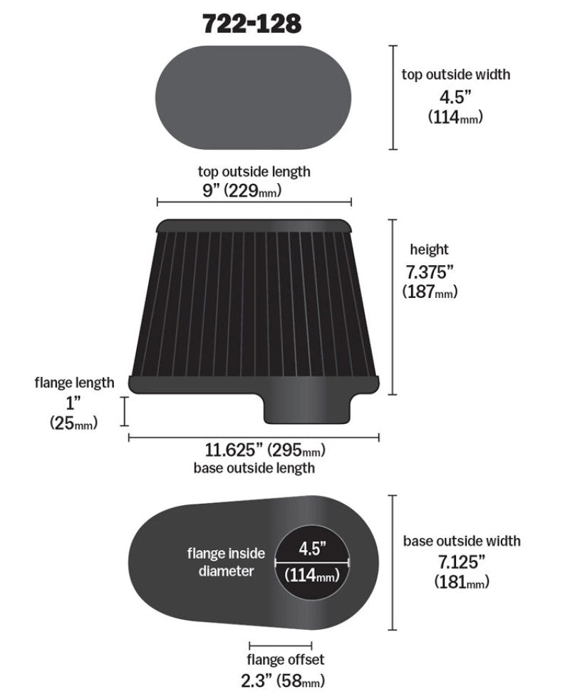 Airaid Dodge 5.9/6.7L DSL / Ford 6.0L DSL Kit Replacement Air Filter Airaid Air Intake Components