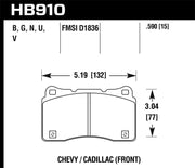 Hawk 15-16 Cadillac XTS / Chevrolet Corvette DTC-60 Front Brake Pads Hawk Performance Brake Pads - Racing