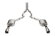 Corsa 24+ Ford Mustang GT Conv. Xtreme Cat-Back Ex. Sys. 3.0in Dual Rear Ex w/4.5in StraightCut Tips CORSA Performance Catback