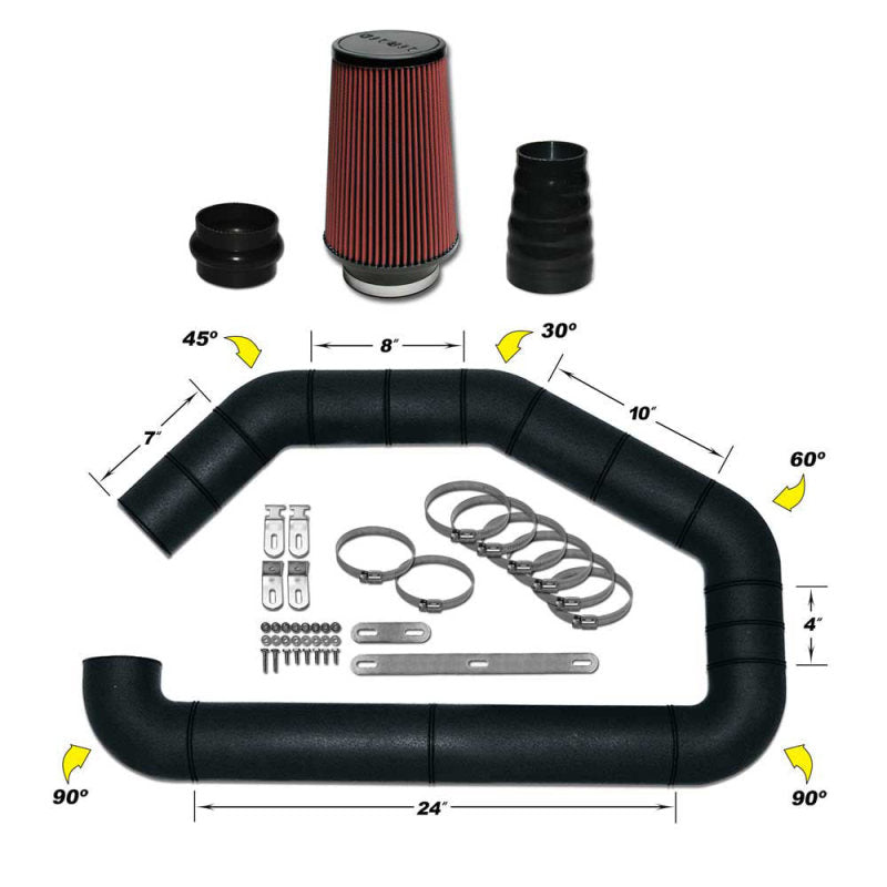 Airaid U-Build-It - Universal 4in Master Kit I w/700-470 (9in) Filter Airaid Air Intake Components