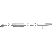 MagnaFlow Cat-Back, SS, 2.5/3in, Turn Down In Front Rear Tire 2015 Ford F150 5.0L V8 Ext Cab Magnaflow Catback