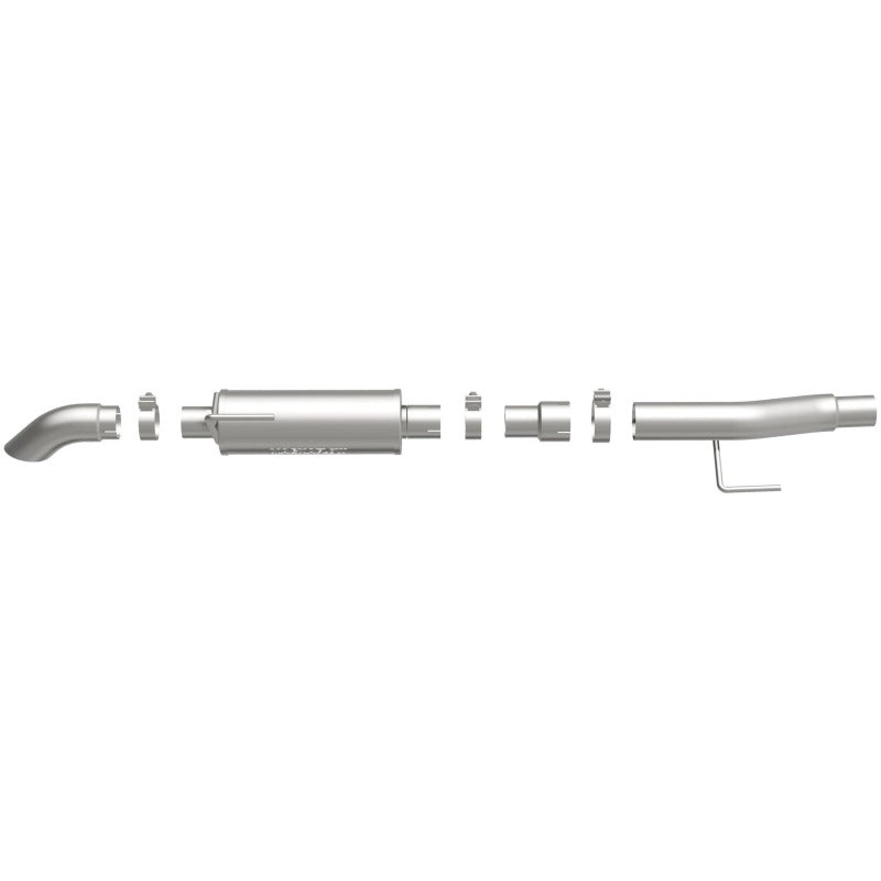 MagnaFlow Cat-Back, SS, 2.5/3in, Turn Down In Front Rear Tire 2015 Ford F150 5.0L V8 Ext Cab Magnaflow Catback