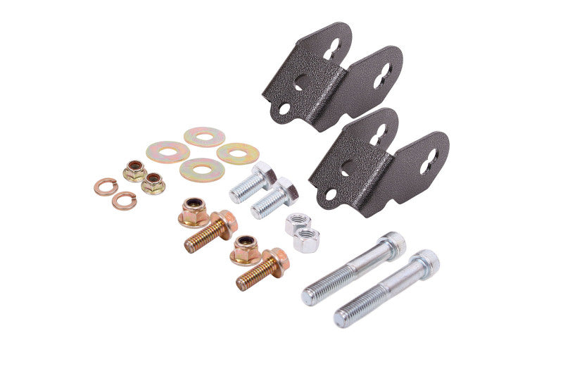 BMR Suspension 15-18 Ford Mustang S550 Rear Camber Adjustment Lockout Kit - Black Hammertone BMR Suspension Camber Kits