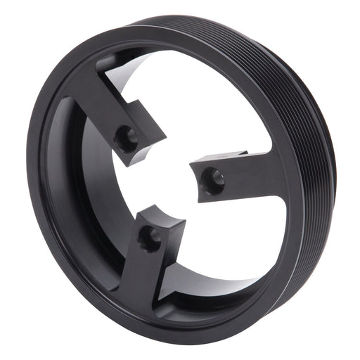 Edelbrock 15% Overdrive Crank Pulley #15815 14-19 C7 Corvette Gen V 8.7" 10-Rib