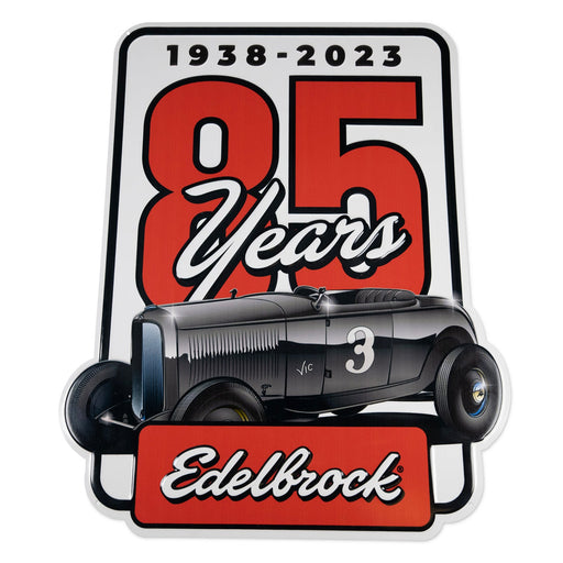 Edelbrock 85th Anniversary Tin Garage Sign EDELBROCK Autoparts