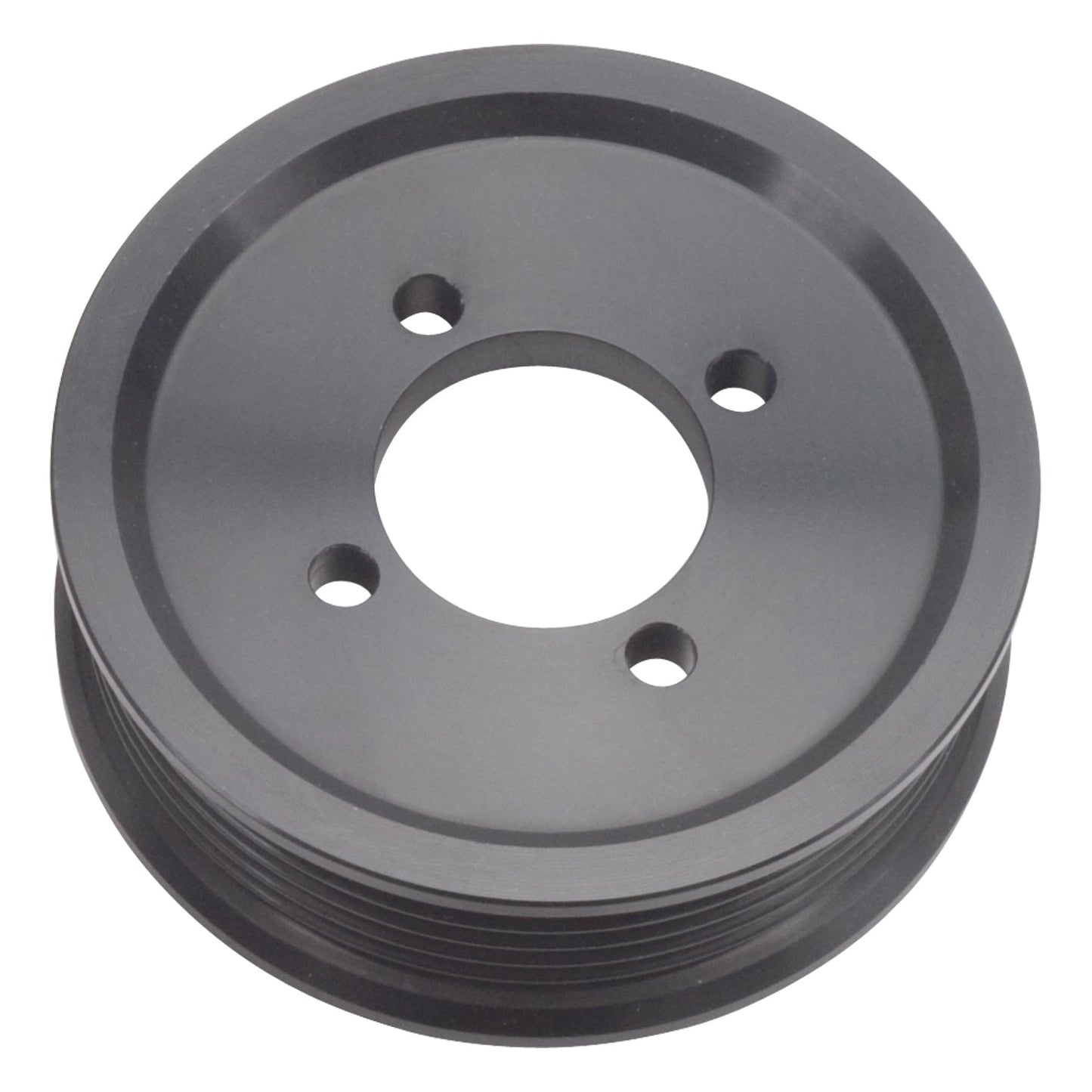 Edelbrock Competition Supercharger Pulley #15820 3.50 in. 6-Rib, Black Anodized
