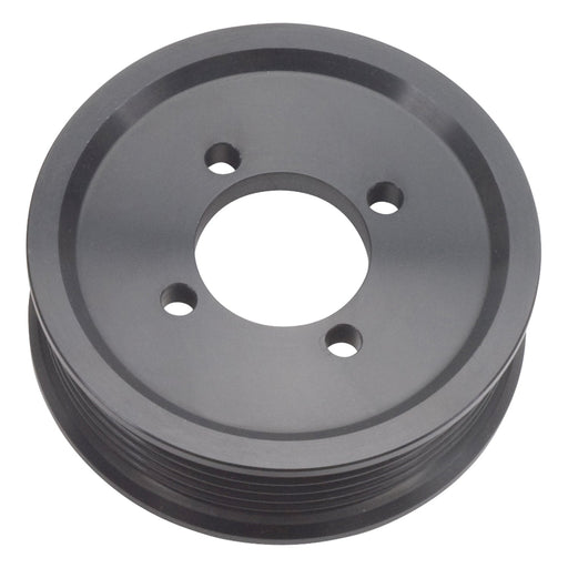 Edelbrock Competition Supercharger Pulley #15820 3.50 in. 6-Rib, Black Anodized