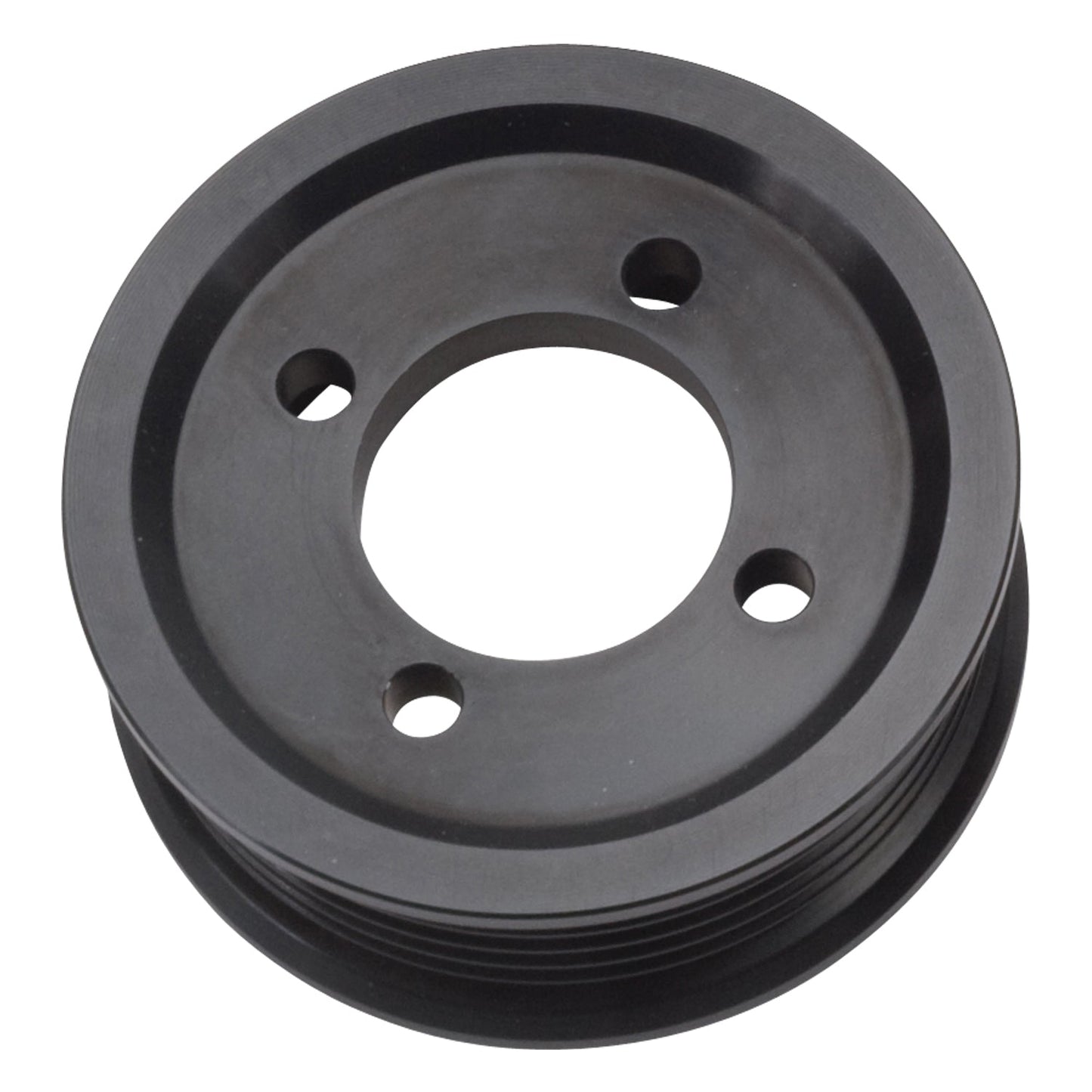 Edelbrock Competition Supercharger Pulley #15822 3.00 in. 6-Rib, Black Anodized