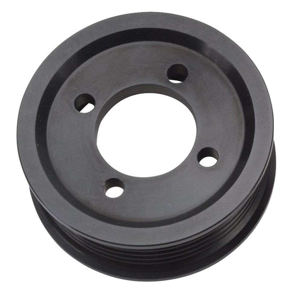 Edelbrock Competition Supercharger Pulley #15822 3.00 in. 6-Rib, Black Anodized