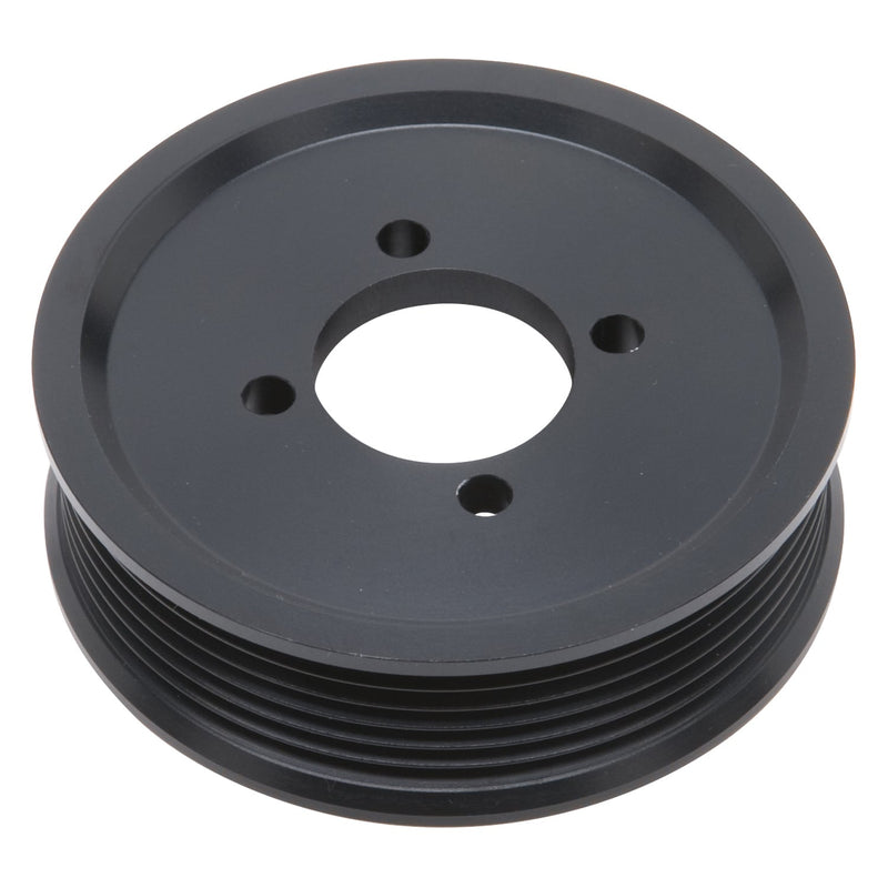 Edelbrock Competition Supercharger Pulley #15825 3.75 in. 6-Rib, Black Anodized