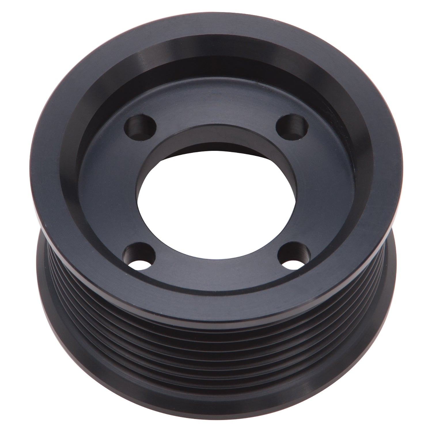 Edelbrock Competition Supercharger Pulley #15871 2.750 in. 8-Rib, Black Anodized