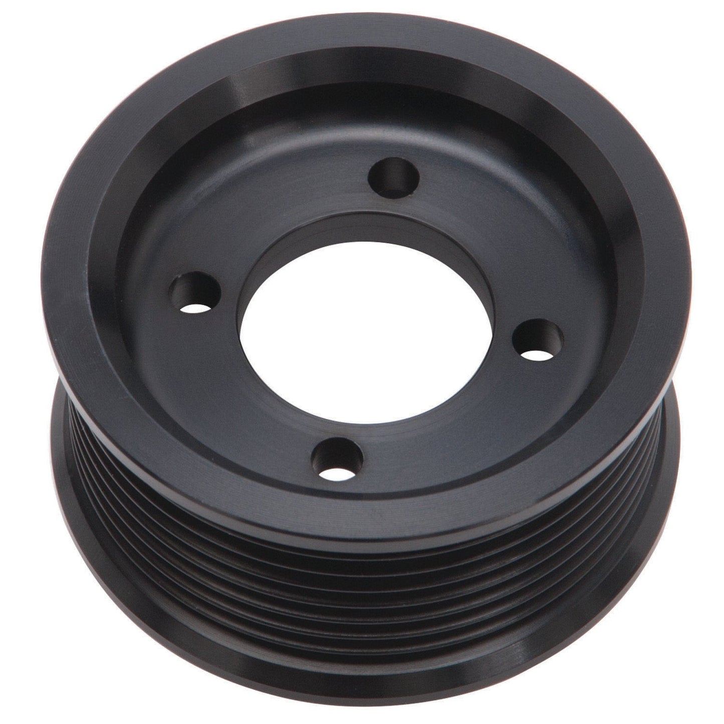Edelbrock Competition Supercharger Pulley #15872 3.00 in. 8-Rib, Black Anodized