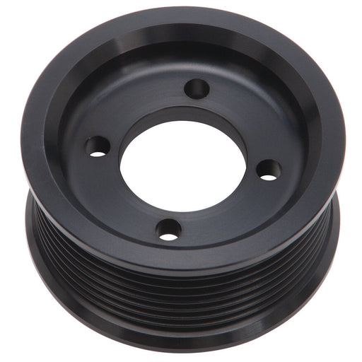 Edelbrock Competition Supercharger Pulley #15872 3.00 in. 8-Rib, Black Anodized