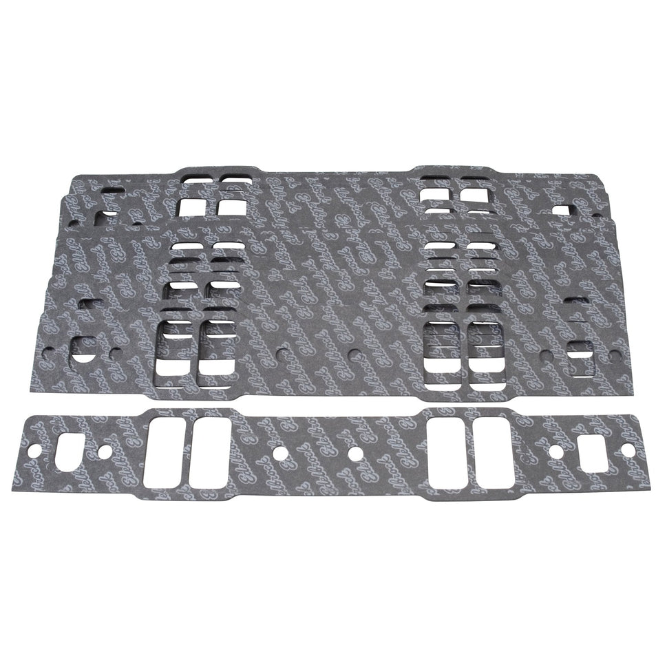 Edelbrock Small-Block Chevy intake man. gasket set. (PKG OF 10 SETS) .060 Thick
