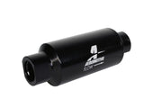 Aeromotive In-Line Filter 10AN 10 Micron Microglass Element Bright-Dip Black 2in OD Aeromotive Fuel Filters