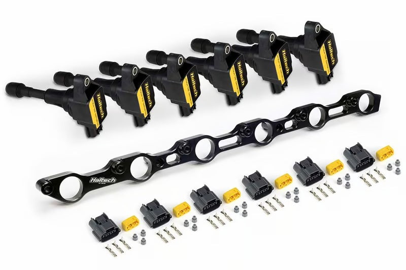 Haltech Toyota 1JZ/2JZ (Incl. VVTi) R35 Coil Conversion Kit w/Bracket & Connectors Haltech Ignition Coils - Upgrade