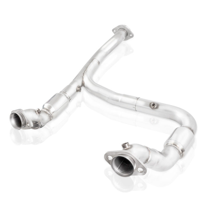 Stainless Works 15-18 F-150 3.5L Downpipe 3in High-Flow Cats Y-Pipe Factory Connection Stainless Works Downpipes