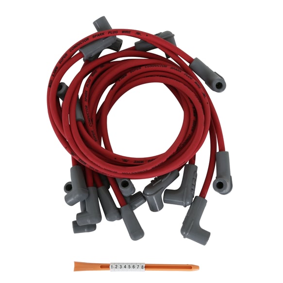 Spark Plug Wire Set, BB Chevy for use with PN 8541 Crab Cap 30829 MSD Autoparts